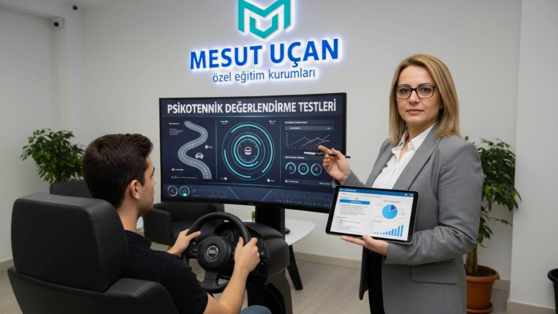 Mesut Uçan Kayseri psikoteknik merkezinde kullanılan test cihazı.
